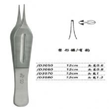 金鐘整形鑷  JD3070 12cm 有鉤 頭寬 1