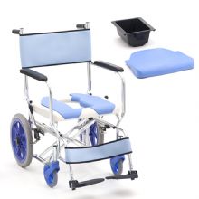 MIKI三貴手動(dòng)輪椅車CS-2  老人帶坐便器輪椅、洗澡椅 航太鋁車架