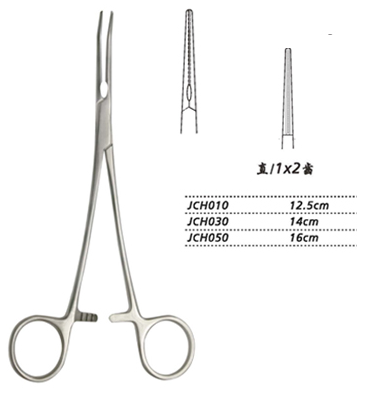 金鐘無(wú)損傷止血鉗  JCH050 16cm 直 1×2齒