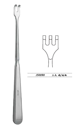 金鐘創(chuàng)口鉤扁柄 J50090 三爪 鈍 扁柄