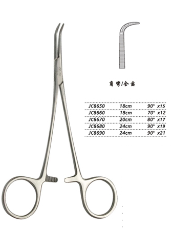 金鐘分離結(jié)扎鉗18cm JC8650 18cm 90°×15全齒
