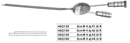 金鐘耳用吸引管帶沖洗 H6Q160 9cm 帶沖洗 φ4.5
