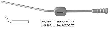 金鐘耳用吸引管上彎 H6Q060 9cm 上彎 φ1.5