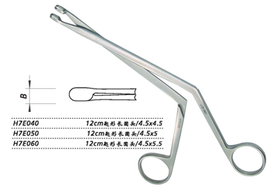 金鐘鼻息肉鉗H7E060 12cm 匙形 長(zhǎng)圓頭 4.5×5.5