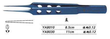 金鐘縫線結扎鑷直 YAB010 8.5cm 直 鉤深0.12
