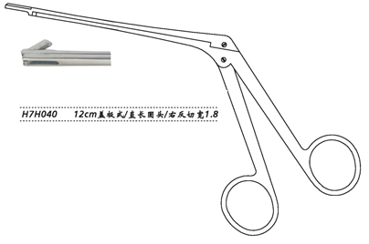 金鐘鼻咬骨鉗  H7H040 12cm蓋板式直 長圓頭 右反切寬1.8