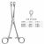 金鐘海綿鉗直有齒 JC3414 25cm 直有齒 頭寬12 WD