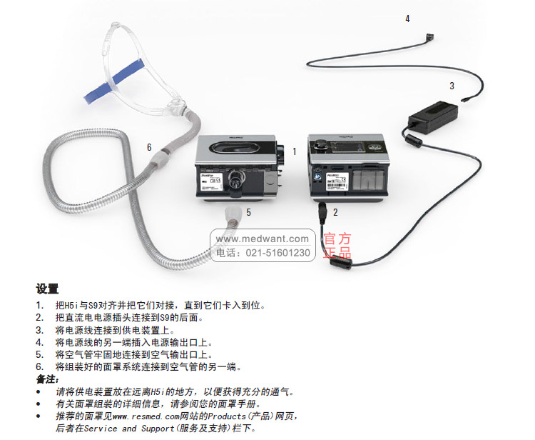 瑞思邁 H5i 加溫濕化器